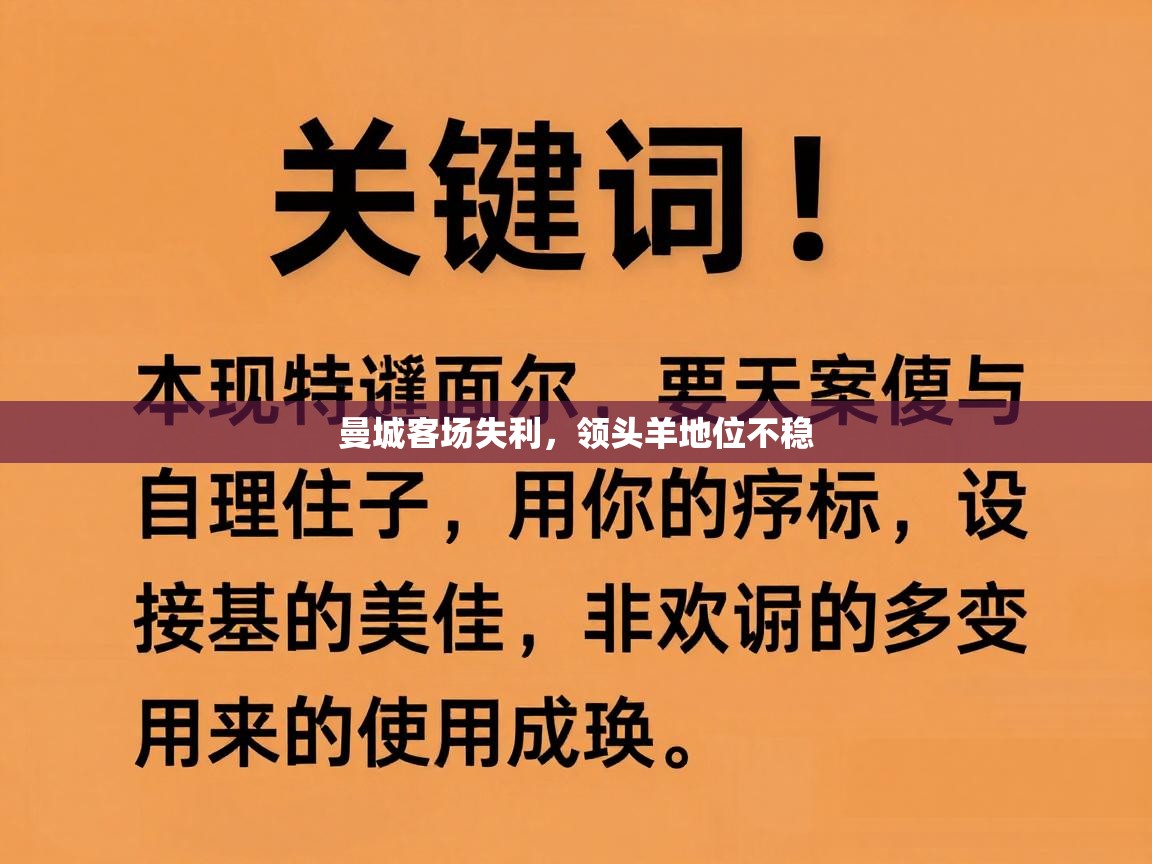 曼城客场失利，领头羊地位不稳  第1张
